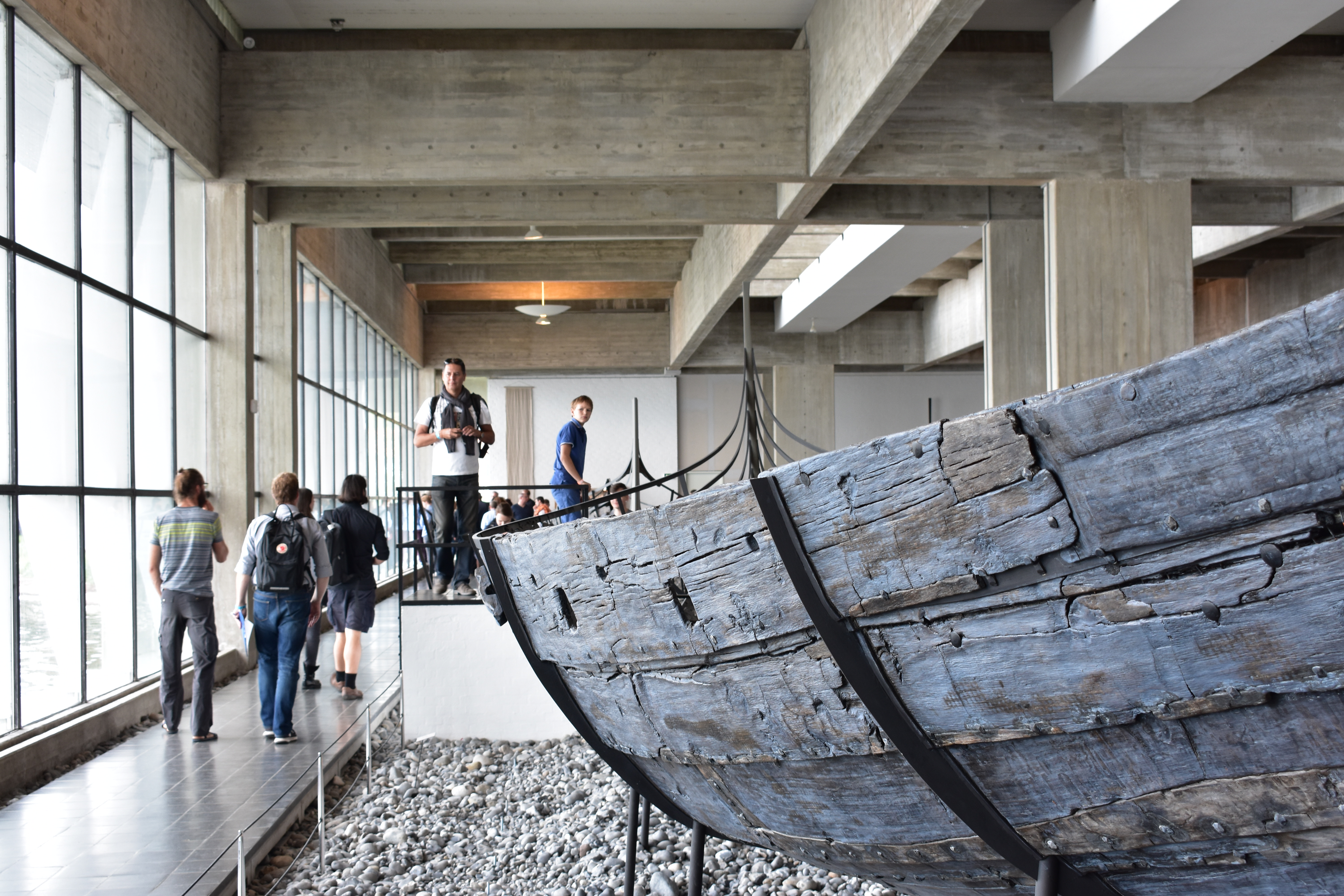 Students visit the Viking Ship Museum in Roskilde