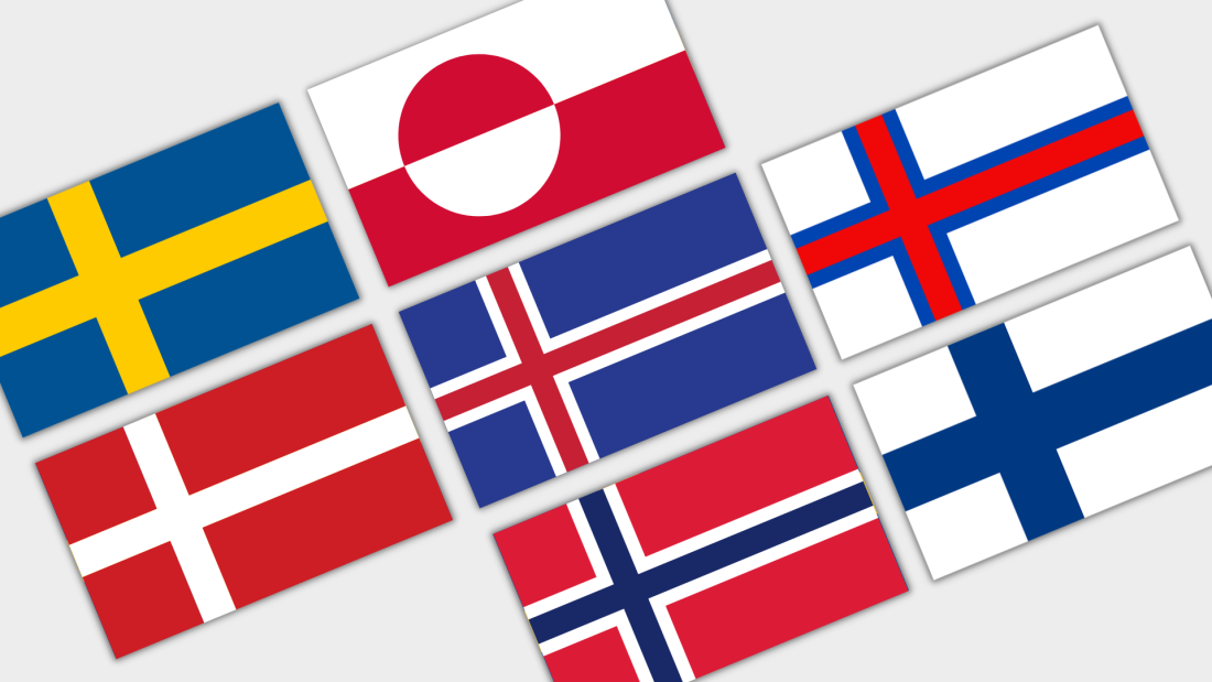 Fánar Norðurlanda