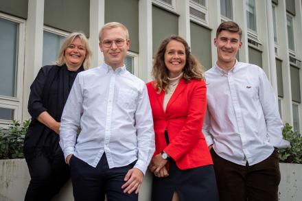 Guðrún Nordal, Jakob Birgisson, Eva María Jónsdóttir og Snorri Másson vinna að verkefninu.