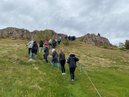Nemendur Nordkurs í vettvangsferð