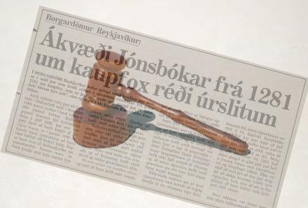 Grein úr Morgunblaðinu um kaupfox